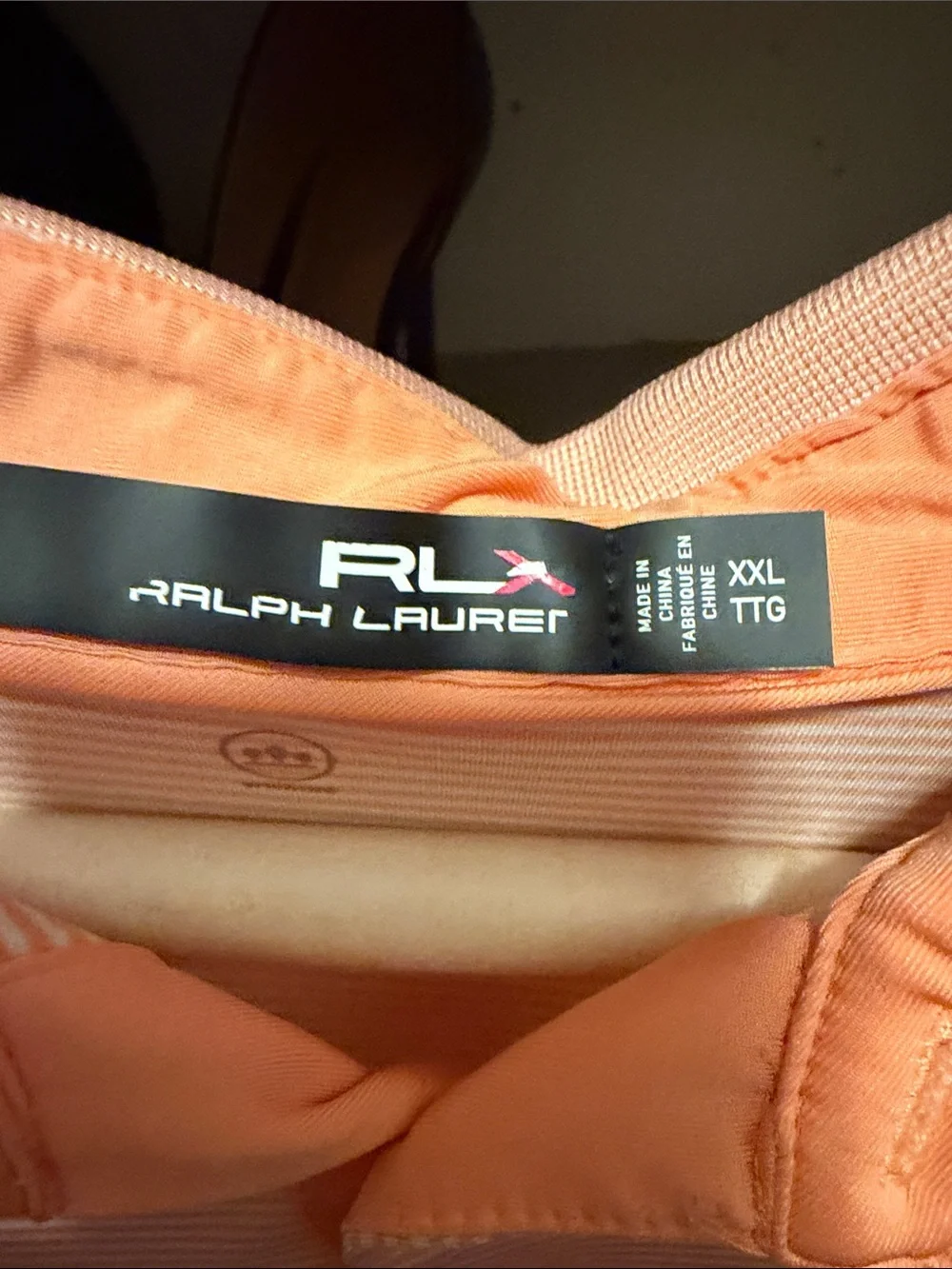 Ralph Lauren Peach Striped Polo - Men's